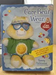 Vintage 1980s Care Bear Wears Sunny Swimwear NEW IN BOX Kenner