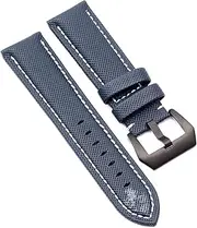 [BANDKIT] 20MM 22MM 24MM 26MM Carbon Fibre Nylon Canvas Watch Strap For Panerai Hamilton TAG OMEGA HEUER Men's Wrist Watch Band Bracelet