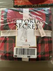 Victoria's Secret Thermal Long Pj Set Red Plaid XXL Reg NIP