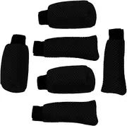Zerodeko 3 Sets Gear Shift Knob Cover Fit for Manual Automatic Cars Easy Installation Hand Brake Cover Stylish Car Interior Accessory Modern Chic Design
