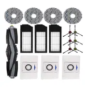 Main Brush Filter Mop Pad Dust Bags Side Brush Attachments Replacement Parts for Deebot X1 Omni