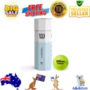 WILSON Triniti Tennis Balls 100% Recyclable Case Yellow ‎4-Ball Tennis Sports AU