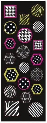 20 Black and White Pattern Colorful Stickers Wedding Invitation Seals