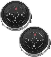 2pcs Detachable Watch Band Compass for Outdoor Adventures Pocket Compass Portable Compass for Camping Hiking Boating