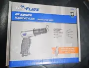 TRU-FLATE Air Chisel Hammer 7 piece set 4 CHISELS & HI FLO PLUG 4500 BPM