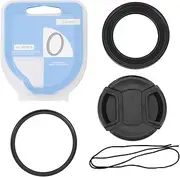 Camera Lens Hoods and Lens Cap Reduces and Ghosting, for RF 35mm F1.8 is Macro Lens with 52mm UV Filter and Lens Cap