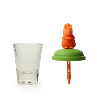 QUALY 橡果松鼠-玻璃冰棒杯 (10折)