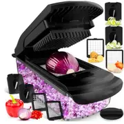 18pcs Mandoline Slicer For Kitchen Fruit Cutter Cheese Grater Cucumber Slicer