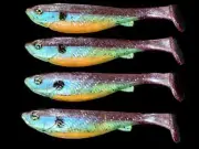 5” Soft Plastic Paddle Tail Swim bait Fishing Lure in Custom Colors!