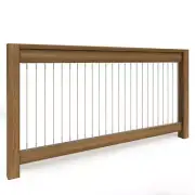 Vertical Cable Railing Kit 36" x 1" Stainless Steel for Wood/Composite Decking