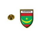 pins pin's flag national badge backpack hat shield world mauritania