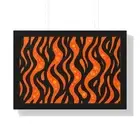 Framed Horizontal Poster Lava Lamp Tiger Stripe Pattern Gift