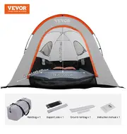 Truck Bed Tent 5.5'-6' Pickup Truck Tent with Rain Layer and Carry Bag Waterproof PU Double Layer Truck Tent for Camping 5.5x6 Feet
