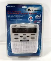 Midland WR-100 All Hazard Weather Alert Radio NOAA SMS Brand New & Sealed!
