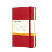 Moleskine Classic Ruled Hard Cover Pocket Notebook (Scarlet Red)