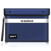 5200°F Heat Insulated Fireproof Document Bag with Zipper13.9”x10.6” Water Fir...