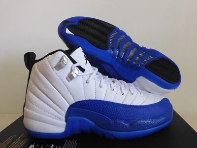 Nike Air Jordan 12 Retro (Gs) Blueberry White Sz 4Y-Womens Sz 5.5 [153265-140]