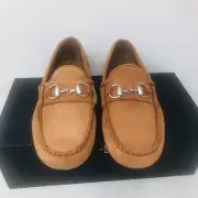 NWB Mens Allen Edmonds "Sebastian" Suede Bit Loafers Rust Color 9 D $325