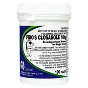 Fidos Closasole 10 KG 100S Broad Spectrum Worming Tablets For Dogs Cats Fidos
