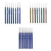8/10 Pieces Ergonomic Crochet Hooks Set Knitting Needle with Ergonomic Soft Grip