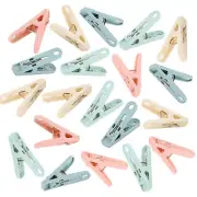 20pack Clothes pins which are Plastic clothespins in Blue Color, Used to Clip...