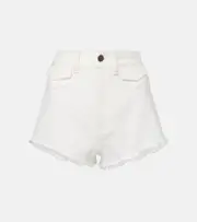 [Chloe] Chloé Distressed denim shorts 29 white