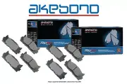[FRONT+REAR] Akebono Pro-ACT Ultra-Premium Ceramic Brake Pads USA MADE AK109644