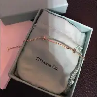 在飛比找Yahoo!奇摩拍賣優惠-TIFFANY & Co. 18k玫瑰金 小號 微笑手鏈