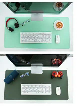 80x40防水皮革滑鼠墊 電腦滑鼠墊 雙面可用 超大辦公桌墊 寫字墊 餐桌墊 桌巾 餐紙巾 (6.2折)