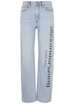 Alexander Wang Logo Cut-out Straight-leg Jeans - Light Blue - 30 (W30 / UK12 / M) 30 (W30 / UK12 / M)