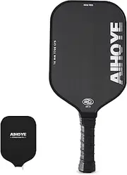 Aihoye PRO Pickleball Paddles- Raw T700 Carbon Fiber Textured Surface (CFS) with High Grit & Spin, Pickleball Paddles with 16MM Polypropylene Honeycomb Core, USAPA Approved