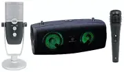 AKG ARA C22-USB Condenser Microphone 4 Recording/Podcast/Gamer+Bluetooth Speaker