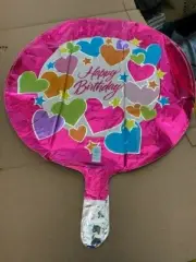 ValueLine Plus Hearts Happy Birthday Foil Balloon New!!