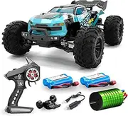 1:16 Scale All Terrain Off-Road RC Car for Adults Boys, 80KM/H 4WD High Speed Brushless Monster RC Truck, 2.4GHz Waterproof Remote Control Hobby Racing Vehicle for Beginners