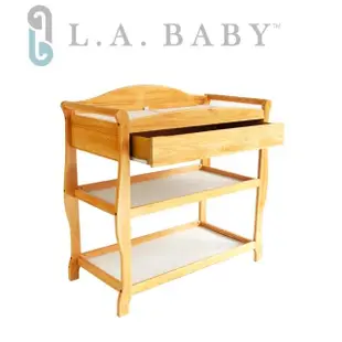 【美國 L.A. Baby】嬰兒尿布台置物架 床邊收納(白色)
