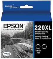 Epson 220XL High Yield Black Ink Twin Pack (Genuine)