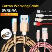 USB Type C Fast Charger Charging Data Cable For Samsung Huawei Google Oppo Nokia