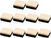 HYTROVE Set of 10 Chalkboard Erasers Dust Free Wooden Material Perfect for School Office
