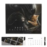 Xenomorph Alien x Jonesy Cat 2025 Wall Calendar Monthly Planner For Xmas Gift+