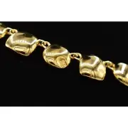 Givenchy Vintage Logo Collar Necklace 4G Gold Chunky Signed NOS 80s 1980s Bin6B