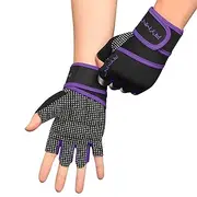 RYMNT Workout Gloves with Wrist Wrap Support, Weight Lifting Gloves with Full Palm Protection & Extra Grip for Men Women Gym Exercise, Cross Training, Weightlifting, Pull ups
