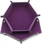 HONMEET Bar Dice Plate Hexagonal Jewelry Storage Tray Double-Sided Sturdy Elegant for Office Home Use