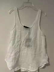 BNWT DECJUBA White Misa Textured Tank Top. Size S