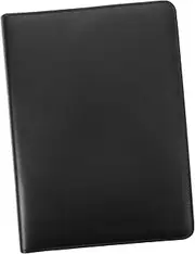 Parliky Folder Zipper Bag Document Organizer Binder Office Portfolio Folder Binder Portfolio Organizer Portfolio Binder Organizer Work Folder Organizer Zipper Portfolio Black Pu，，