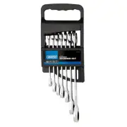 Draper HI-TORQ Metric Ratcheting Combination Spanner Set 7 Piece 25397
