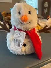 New WARMIES Comfort Plush Medium Snowman Microwave Warmth