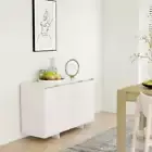 vidaXL Sideboard White 120x41x75 cm Engineered Wood BBT