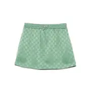 [Gucci] Gucci GG Monogram Mini Skirt M GREEN