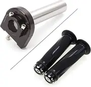 Krace Motorcycle 7/8" Handle bar Hand Grips with Anodized CNC Quick Twist Throttle Tube Motorized Lever Control Fit for Honda Grom CBR600RR CBR1000RR F3 F4 F5 CBR600 RC51