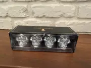 Christian Siriano Skull Candles Set Of 4 Silver Color